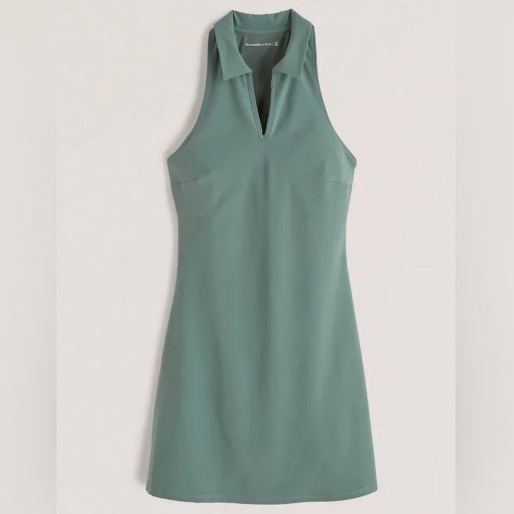 Abercrombie & Fitch Green Halter Dress